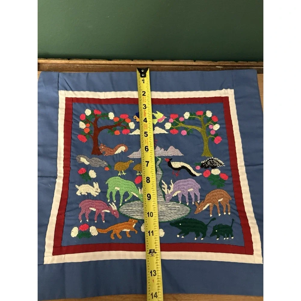 Set Of 2 handmade Embroidered Hmong 